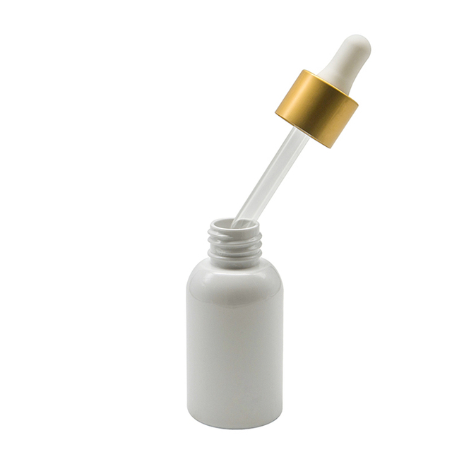 Пластиковая ПЭТ-бутылка с алюминиевой капельницей для эфирного масла