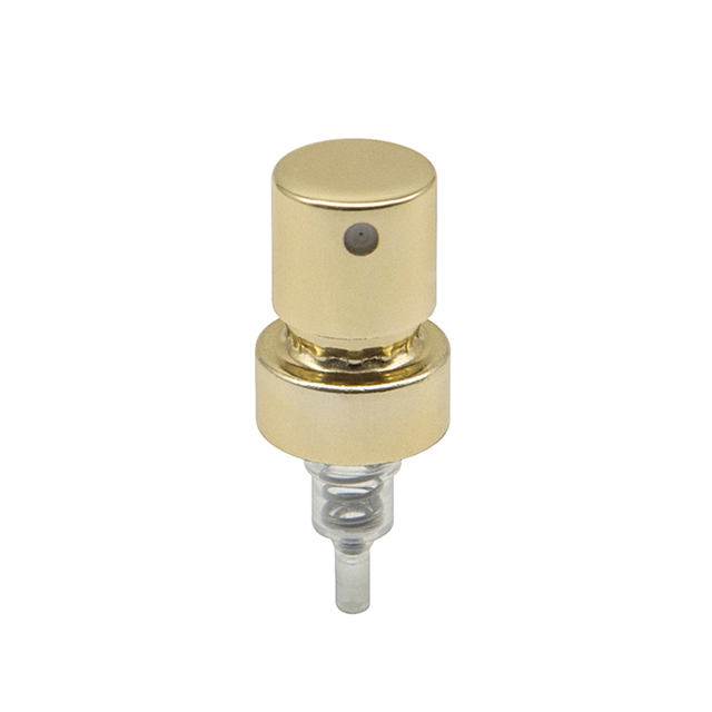 Блестящий золотой парфюмерный обжимной насос для стеклянной бутылки